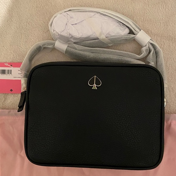 Kate spade black leather camera bag. New - Picture 4 of 16